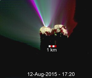 Sursaut d'activité de la comète 67P/Churyumov-Gerasimenko observé le 12 août&nbsp;(...)