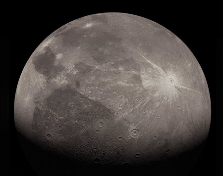 Ganymède, photographié par la sonde Juno de la NASA le 7 juin&nbsp;(...)